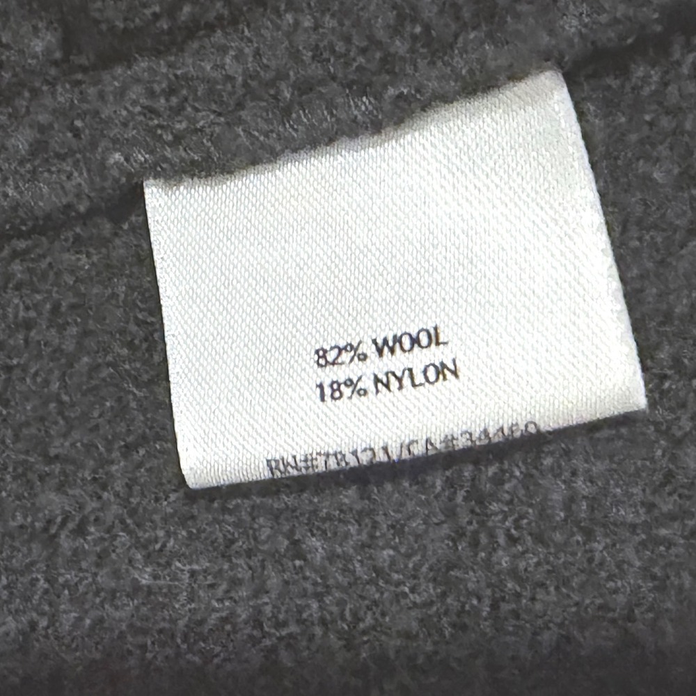Eileen Fisher Charcoal Grey Boiled Wool Shawl Collar Cardigan Jacket Womens M - Picture 4 of 4